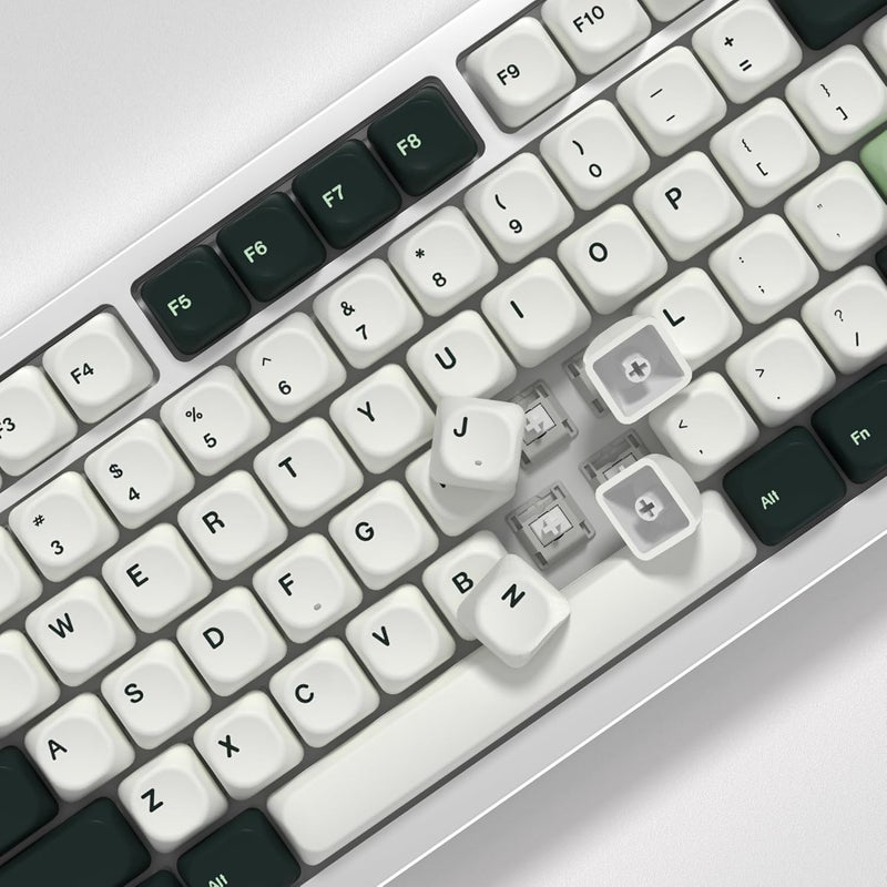YMKPVR KBDiy Botanical KOA Profile Keycaps 60 Percent,Dye-Sublimation PBT Green Custom Keyboard Keycap,131 Key Cap Set for Cherry Gateron MX Switches Mechanical Keyboards - Image 5